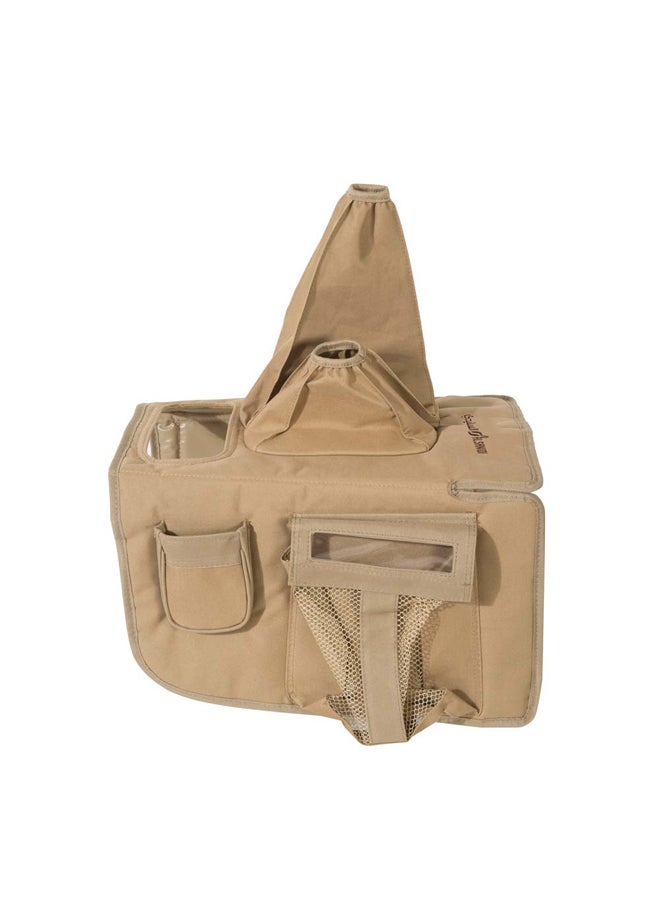 AL SANIDI Differencin Hilux Gear organizer Single Cab + Double Cab 2006:2015 car Gear organizer Sulfur Yellow Size 80*41*27Cm - Image 1
