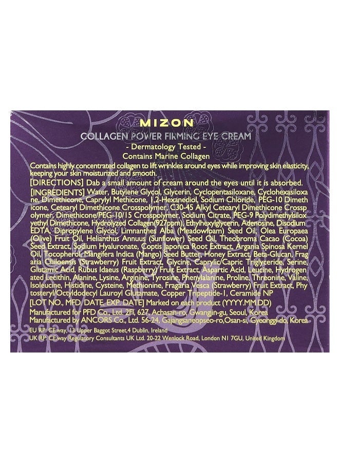 Mizon, Collagen Power Firming Eye Cream, 0.84 fl oz (25 ml) - Image 3