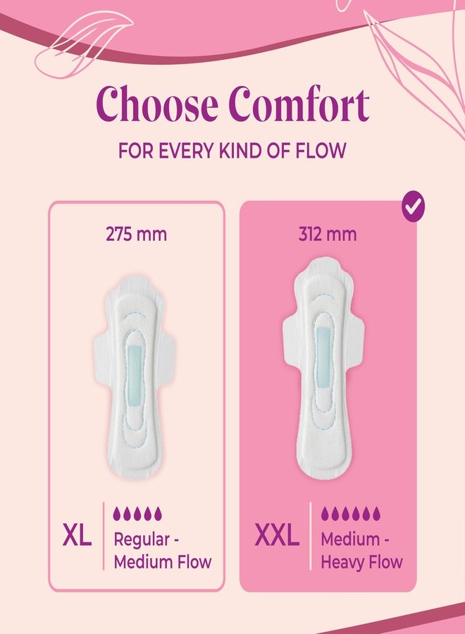 Ammy Super Absorbent Maxi Thick Sanitary Pads - 30 Pcs XXL for Heavy Flow | Cottony Soft, Rash Free, Leak Lock with 6-Layer Shield & Active Flow Layer | Pack of 1 - Image 5