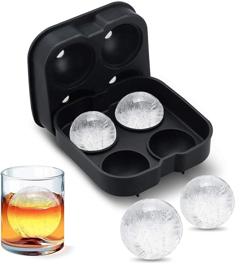 JEEJEX Ice Cube Tray Ball Maker for Bar Accessories Juice Whiskey Cocktail Drinks Ice Ball Makers for Fridge Ice Trays Made of Silicone Material - Image 2