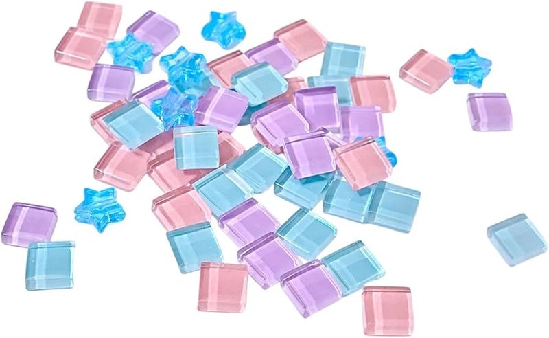 Color 9 Set Ceramic Glass Handmade Decorative Tiles For Garden Decoration - Image 2