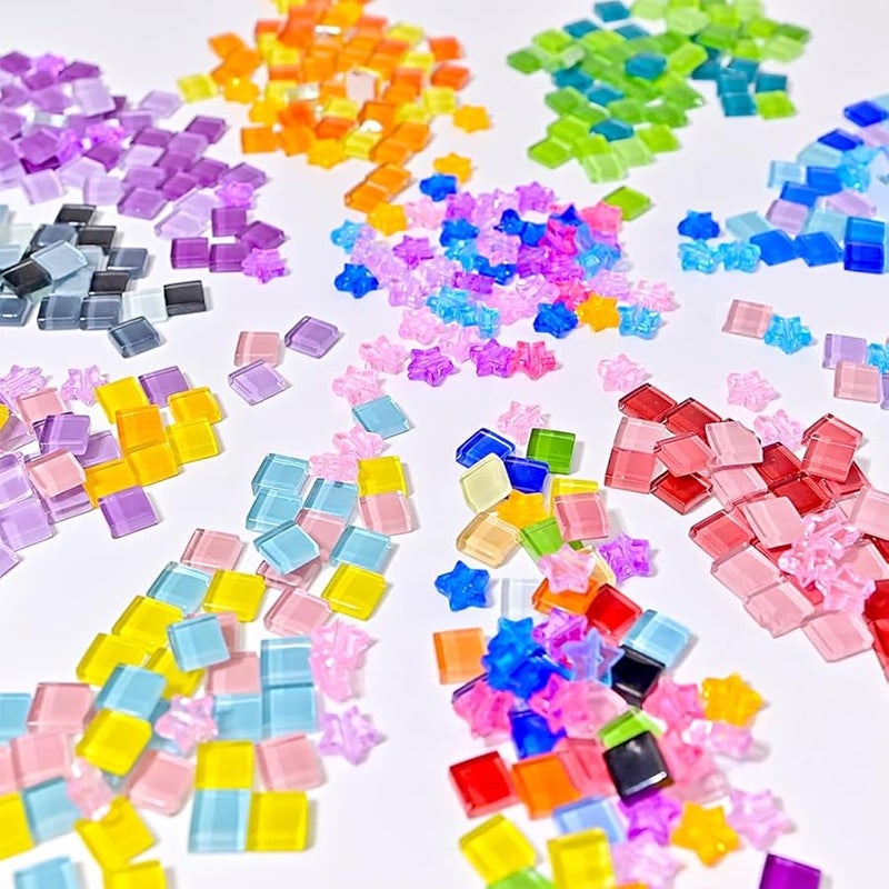 Color 9 Set Ceramic Glass Handmade Decorative Tiles For Garden Decoration - Image 5