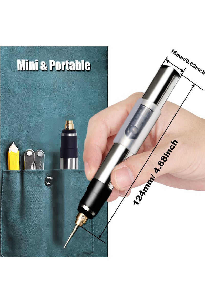 Generic - USB Rechargeable Engraving Pen With Type-C Interface, Portable Electric Engraver Etching Cordless Pen Rotary Tool for Jewelry Glass Wood Stone Metal Plastic - Image 1