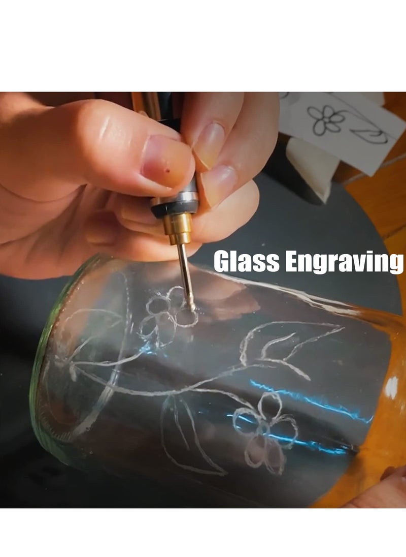 Generic - USB Rechargeable Engraving Pen With Type-C Interface, Portable Electric Engraver Etching Cordless Pen Rotary Tool for Jewelry Glass Wood Stone Metal Plastic - Image 1