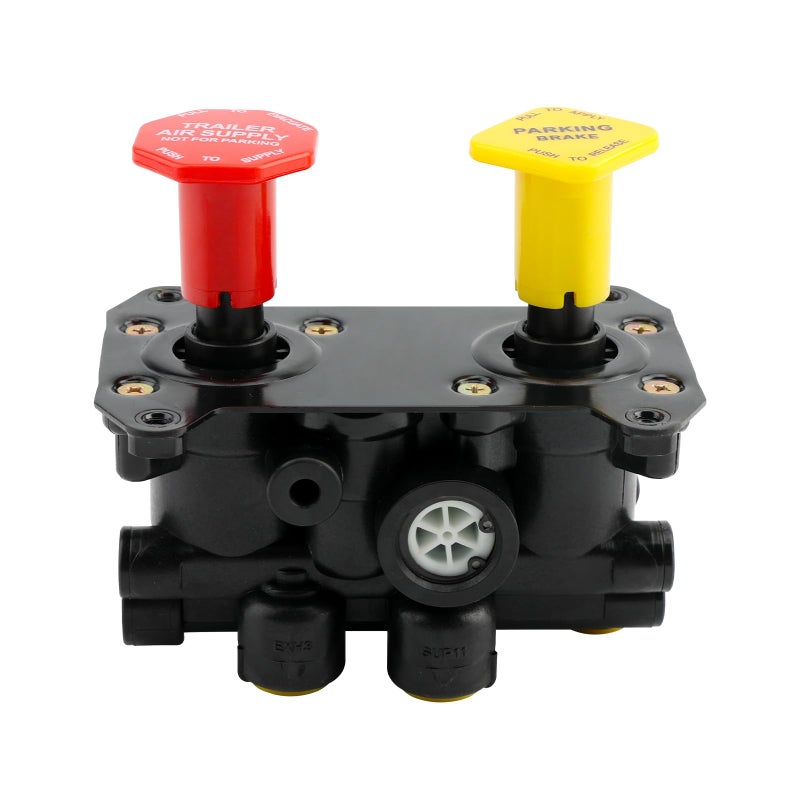 Misakomo 800516 MV3 Dash Air Brake Control Valve 14 NPT Ports MV3 Trailer Parking Brake Valve Compatible with Bendix Volvo Velvac Western Star Peterbilt Kenworth - Image 2