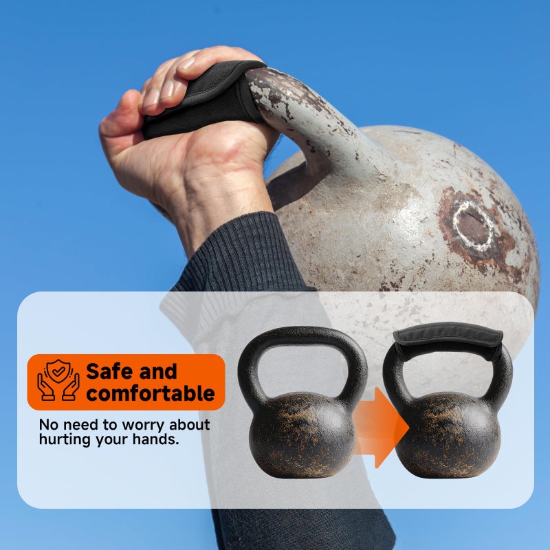 Xxerciz Kettlebell Non-Slip Handle Wrap, Soft Breathable Grip Cover for Most Kettlebells, Easy to Use, Training Accessory for Home Gym Workouts - Image 4