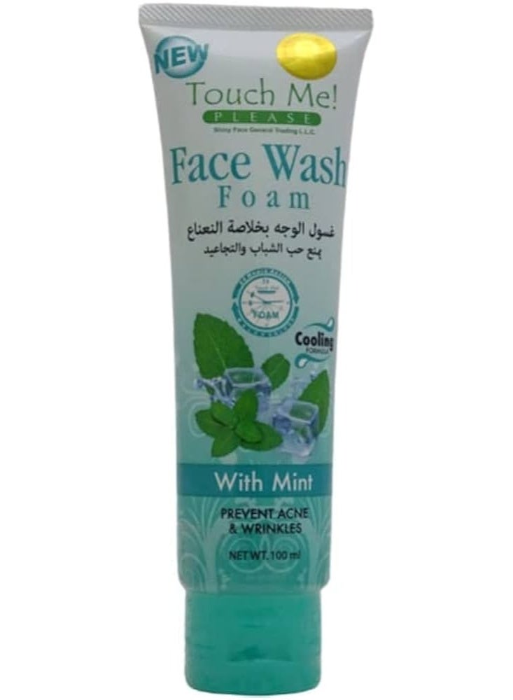 تاتش مي! بليز Face Wash Foam With Mint Prevent Acne & Wrinkels 100ML - Image 2