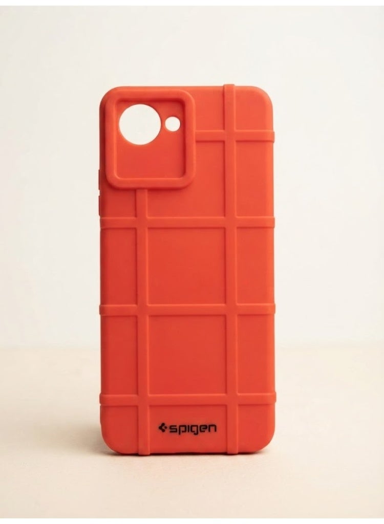Spigen case For Realme C30s, durable protection with a touch of elegance - Red - Image 2