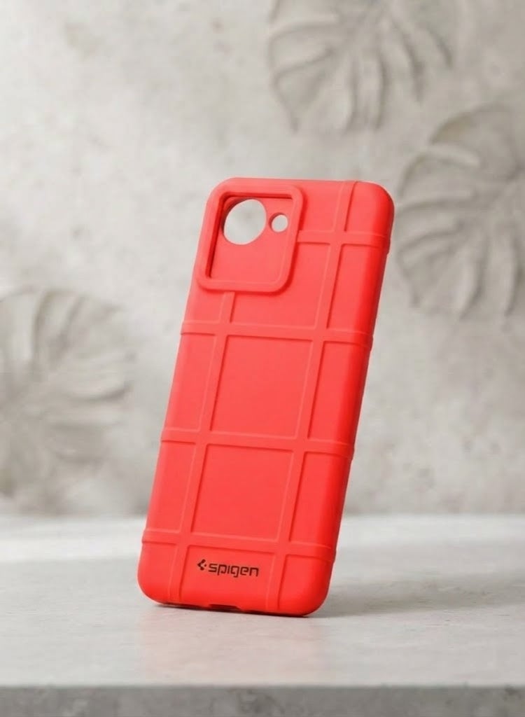 Spigen case For Realme C30s, durable protection with a touch of elegance - Red - Image 1