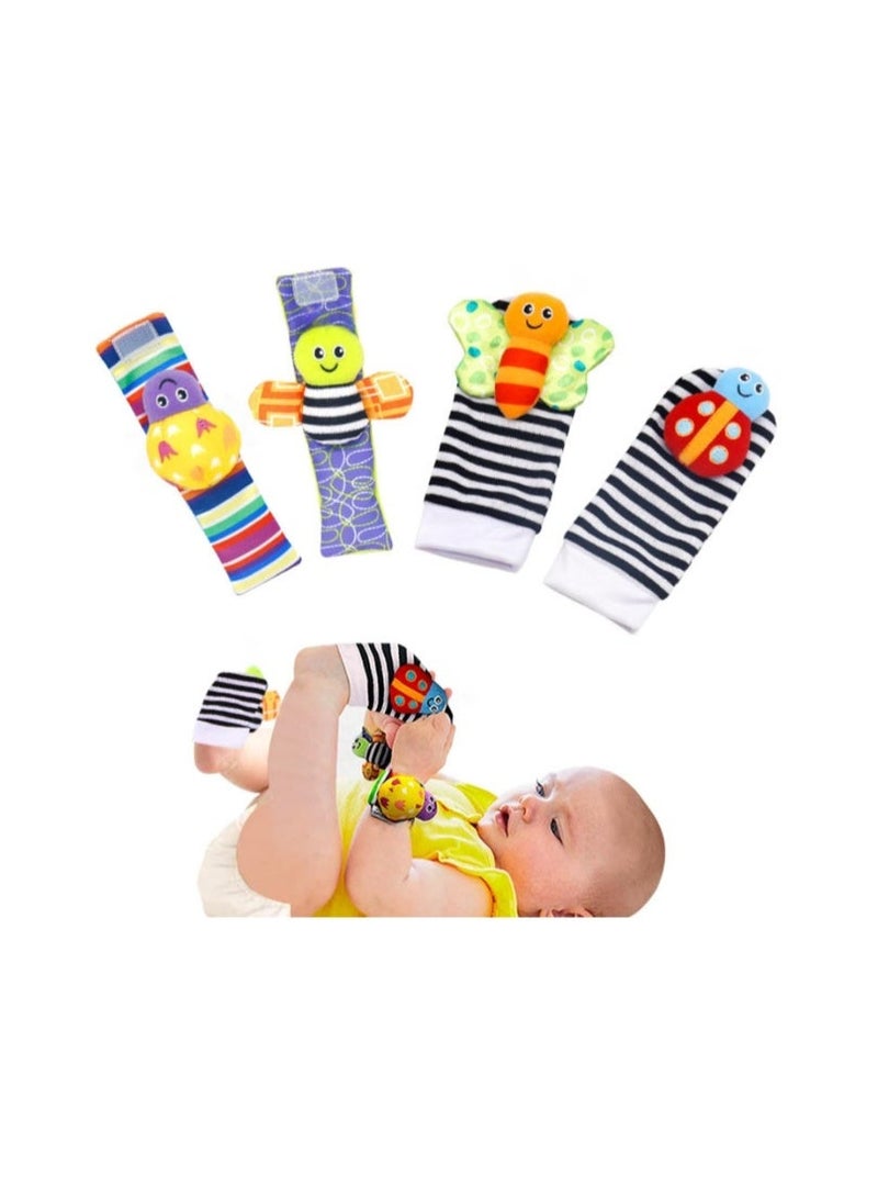 SKY-TOUCH Baby Toys 4 pcs Newborn Development and Foot finder for Boys Girls 0-12 Months - Small Size - Image 1