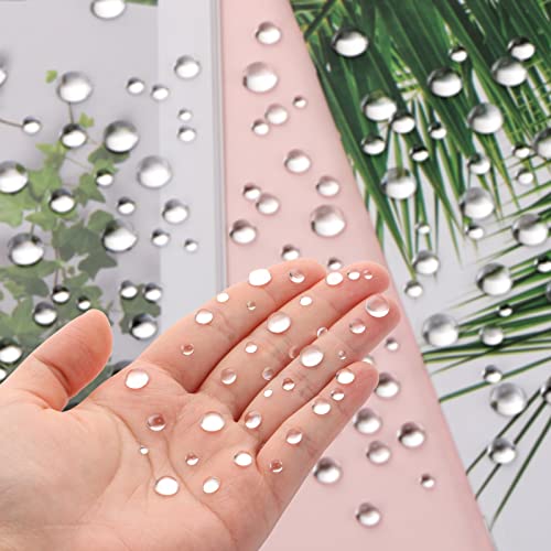 CCOZN 700 Pieces Clear Water Dewdrop Embellishments, CCOZN Card Making Supplies Clear Beads Water Droplets Waterdrop Resin Beads for DIY Scrapbooking Crafts Paper Decor Phone Case Craft - Image 4