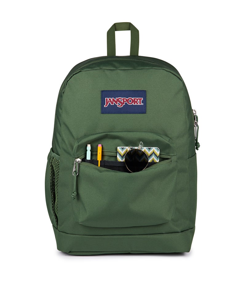 JanSport Cross Town Plus Cargo Green Backpack - Image 4
