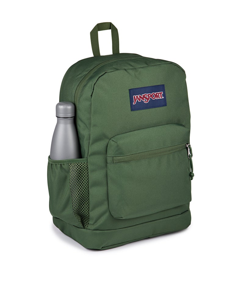 JanSport Cross Town Plus Cargo Green Backpack - Image 3