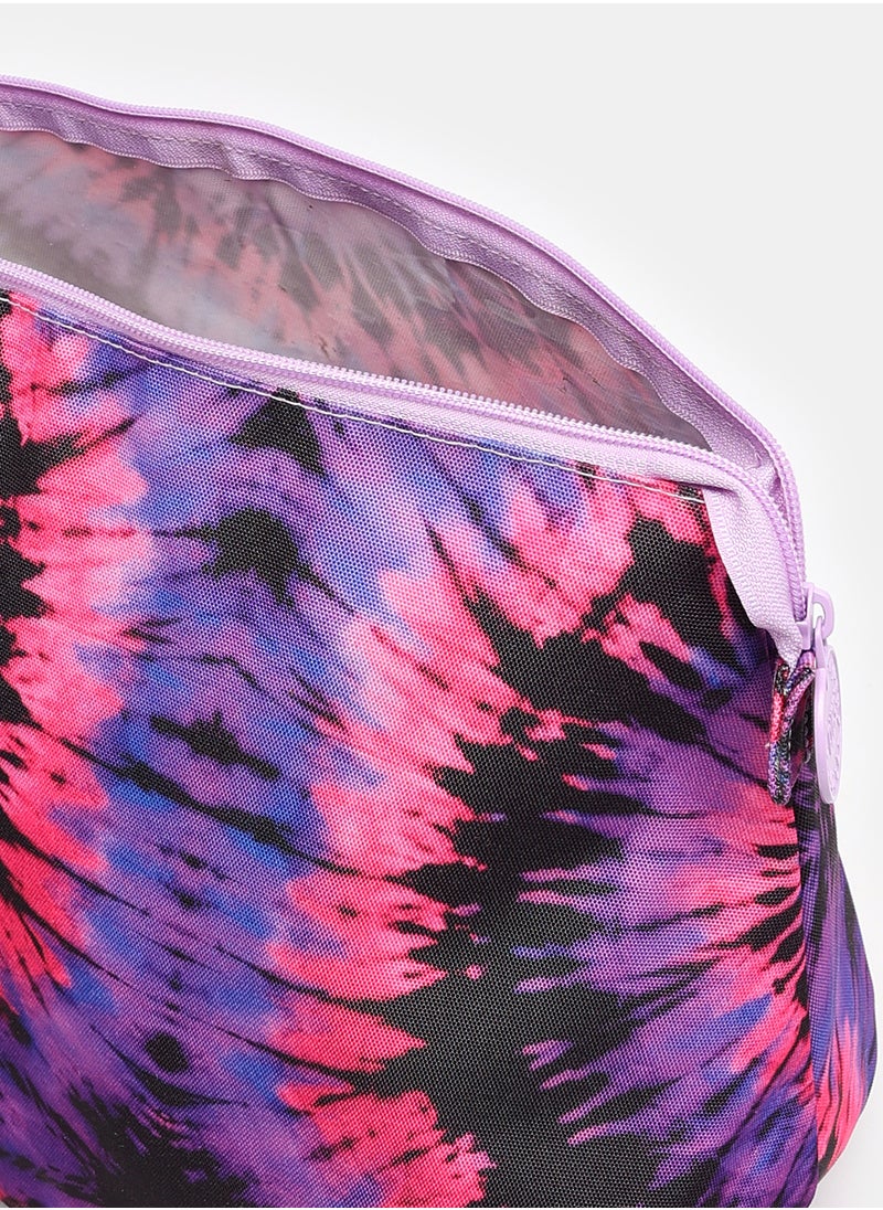 CUBS - Purple & Black Tie Dye clutch  bag - Image 1