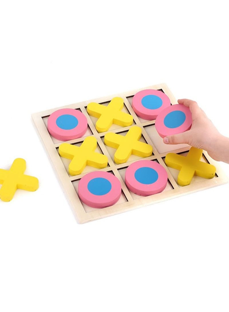 NIBEMINENT Portable Lightweight Fun Entertaining Imaginative Wooden Xo Game Set For Kids - Image 3