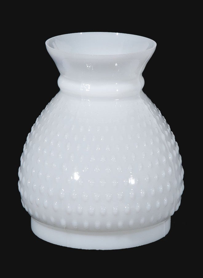 B&P Lamp مصباح B&P® 7 بوصة، غطاء أبيض بنقشة مربعات مع قمة بسيطة - Image 4