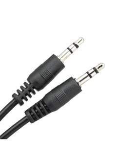 تايمي كيبل AUX صوت 3.5مم الي 3.5مم بطول 5 متر اسود  - Image 2