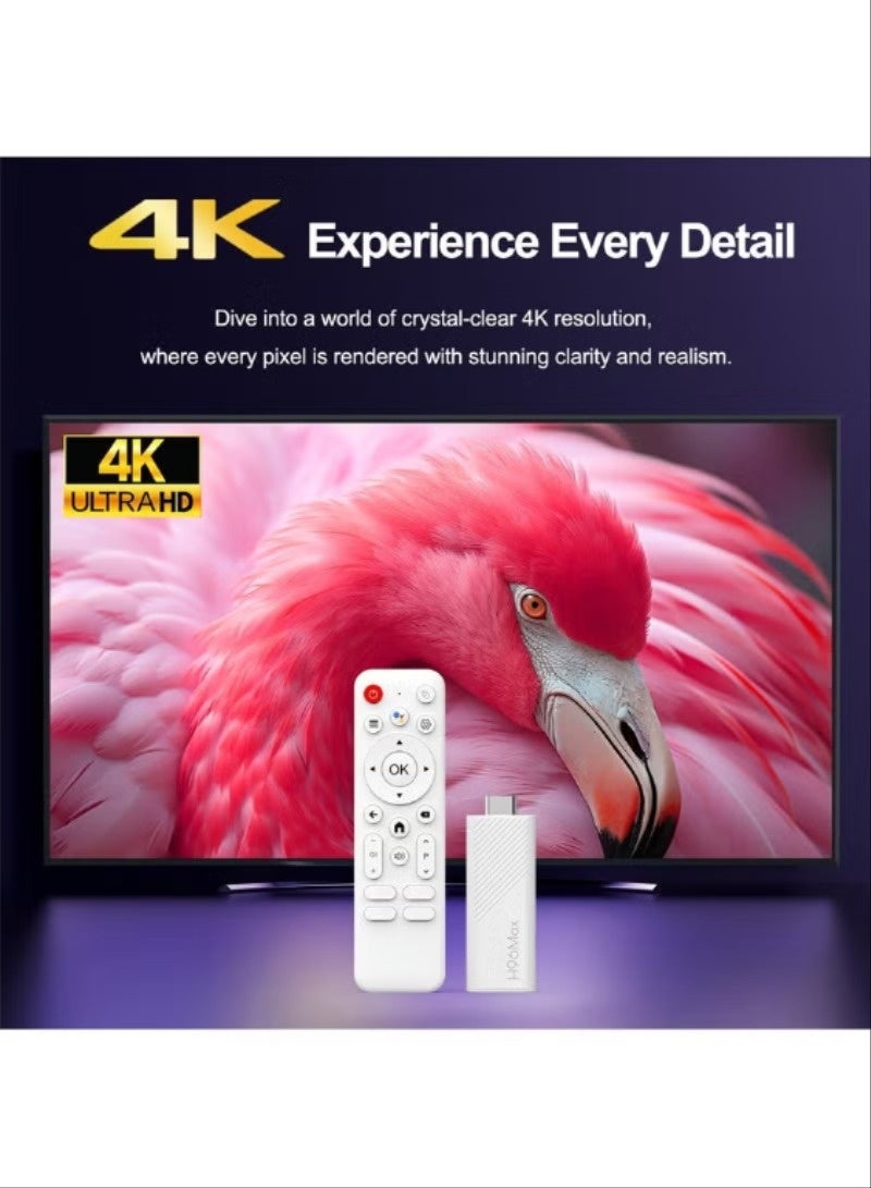 اتش 96 ماكس جهاز Android 14.0 TV Stick ATV، جهاز H313 Mini Smart TV Box مشغل وسائط البث مع معالج رباعي النواة WiFi6 2.4G/5.8Ghz BT5.0 4K AV1، مشغل منزلي ذكي فائق الوضوح مع تحكم صوتي (2 جيجابايت + 16 جيجابايت) - Image 4
