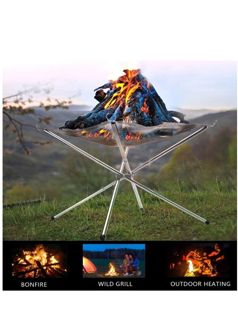 إسكدنيا شواية فحم قابلة للطي محمولة من الفولاذ المقاوم للصدأ للنزهات الخارجية للطهي والتخييم والمشي لمسافات طويلة - Image 2