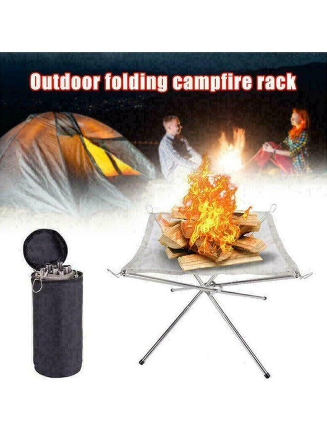 إسكدنيا شواية فحم قابلة للطي محمولة من الفولاذ المقاوم للصدأ للنزهات الخارجية للطهي والتخييم والمشي لمسافات طويلة - Image 3