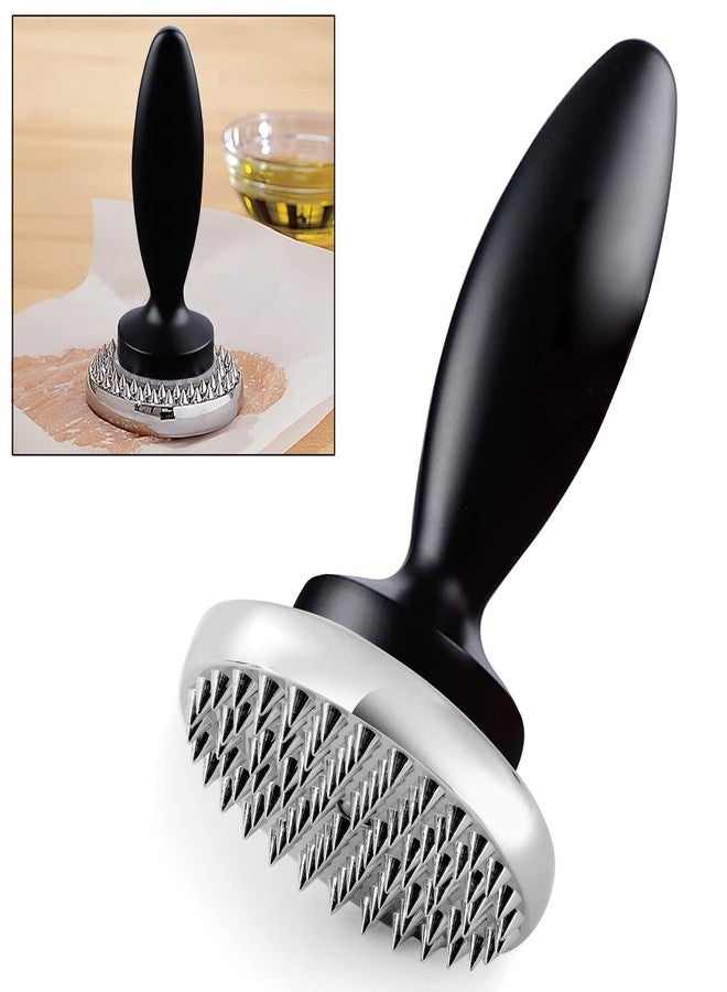 KEISSCO Reversible Meat Tenderizer and Pounder Dual Sided Meat Tenderizer Mallet Marinating Prep Tool, Mysterious Black - Image 1