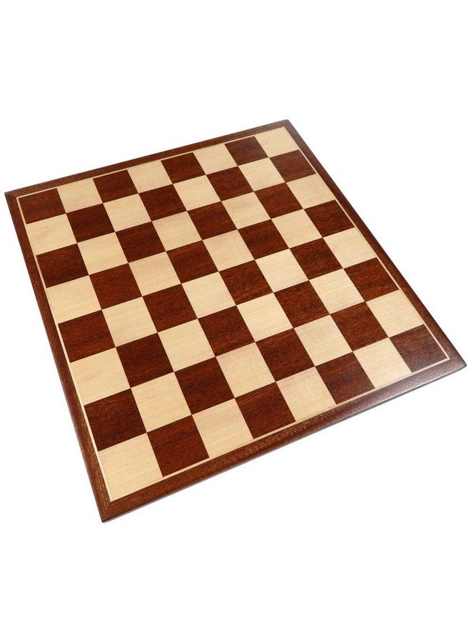 Best Chess Set لوحة شطرنج إيريبوس مع خشب الماهوجني المدمج، متوسط 13 × 13 بوصة، لوحة فقط - Image 1