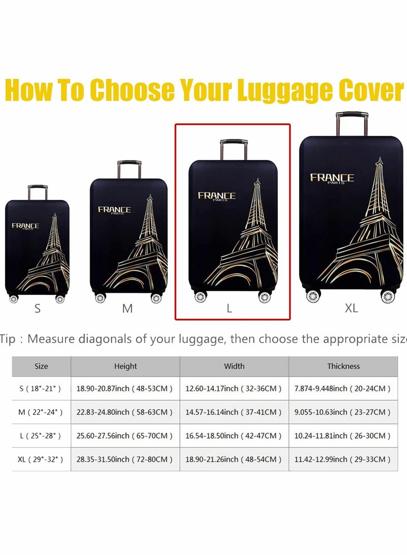 Generic Waterproof Luggage Cover, Washable Spandex Suitcase Protector for 25 to 28 Inch Travel Bags  - Image 2