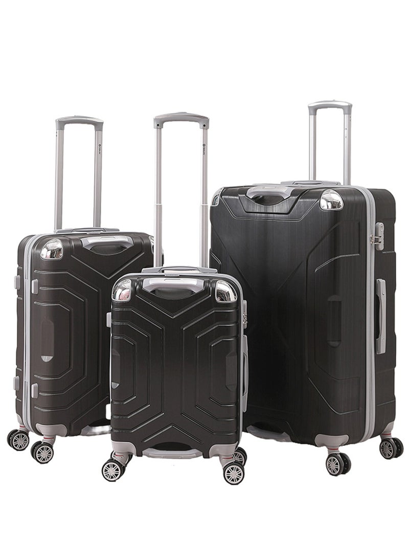 STARLIFE 3 Piece ABS Hard side Trolley Luggage Set Spinner Wheels with Number Lock 20/24/30 Inch - Image 1