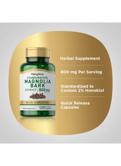 Piping Rock Magnolia Bark Extract 400Mg  120 Capsules  Standardized Herbal Supplement  With Honokiol  Nongmo Gluten Free  - Image 4