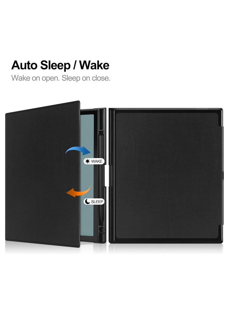 ماركة غير محددة - حافظة لجهاز Onyx Boox Note Air 3 C/Note Air 3 بحجم 10.3 بوصة، تعتبر أرق حافظة جلدية ذكية مزودة بميزة الاستيقاظ التلقائي والنوم لجهاز Boox Note Air 3 C. - Image 1