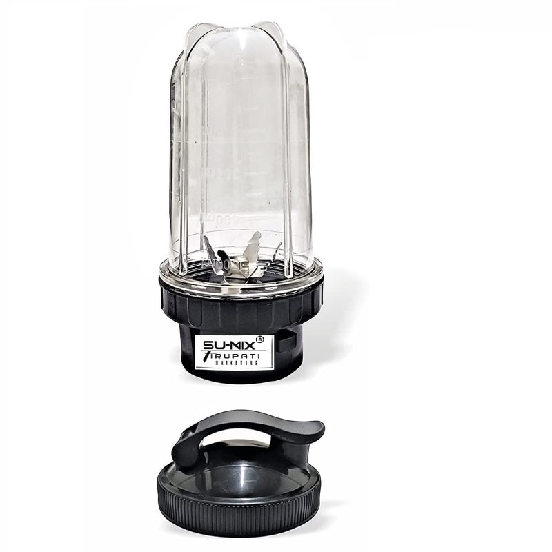 Su-mix Best Origional Large Bullet Juicer Jar for Mixer Grinder 1 Jar (530 ML) with Gym Sipper Cap, Black..Company Since 1984 Manufacturing, Marketing & Servicing. - Image 5