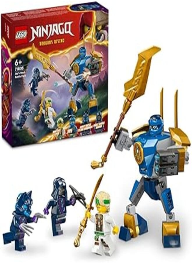 LEGO LEGO® NINJAGO® Jay’s Mech Battle Pack 71805 Building Blocks Toy Set; Toys for Boys, Girls, and Kids (78 Pieces) 