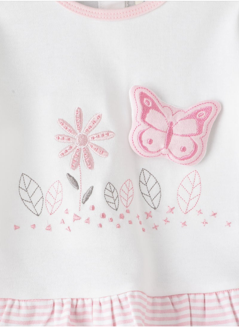 Tiny Hug Long Sleeve T-Shirt and Pyjama Set of Cotton for Girls, Soft and Comfortable Cotton pyjama Set for Kids, Perfect for Everyday Wear  - Image 3