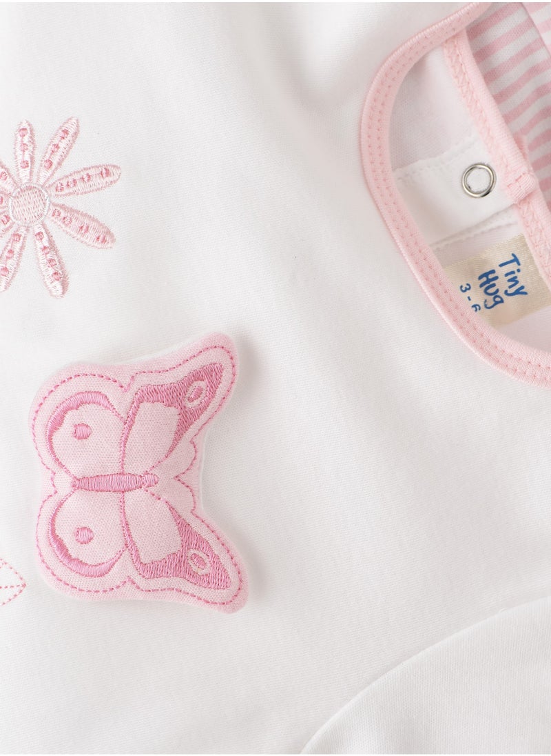 Tiny Hug Long Sleeve T-Shirt and Pyjama Set of Cotton for Girls, Soft and Comfortable Cotton pyjama Set for Kids, Perfect for Everyday Wear  - Image 4