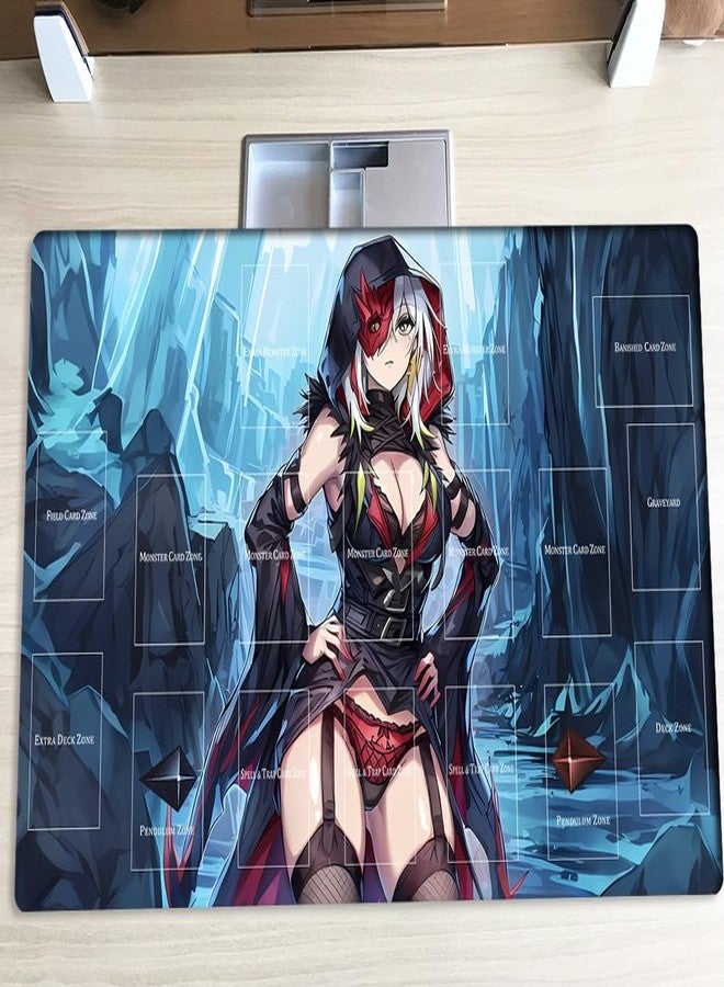 Mlikemat New Playmat TCG CCG OCG Trading Card Game Mat with Zones + Free Bag (ZD039-509-A) - Image 2