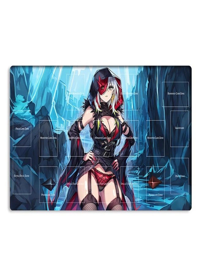 Mlikemat New Playmat TCG CCG OCG Trading Card Game Mat with Zones + Free Bag (ZD039-509-A) - Image 1