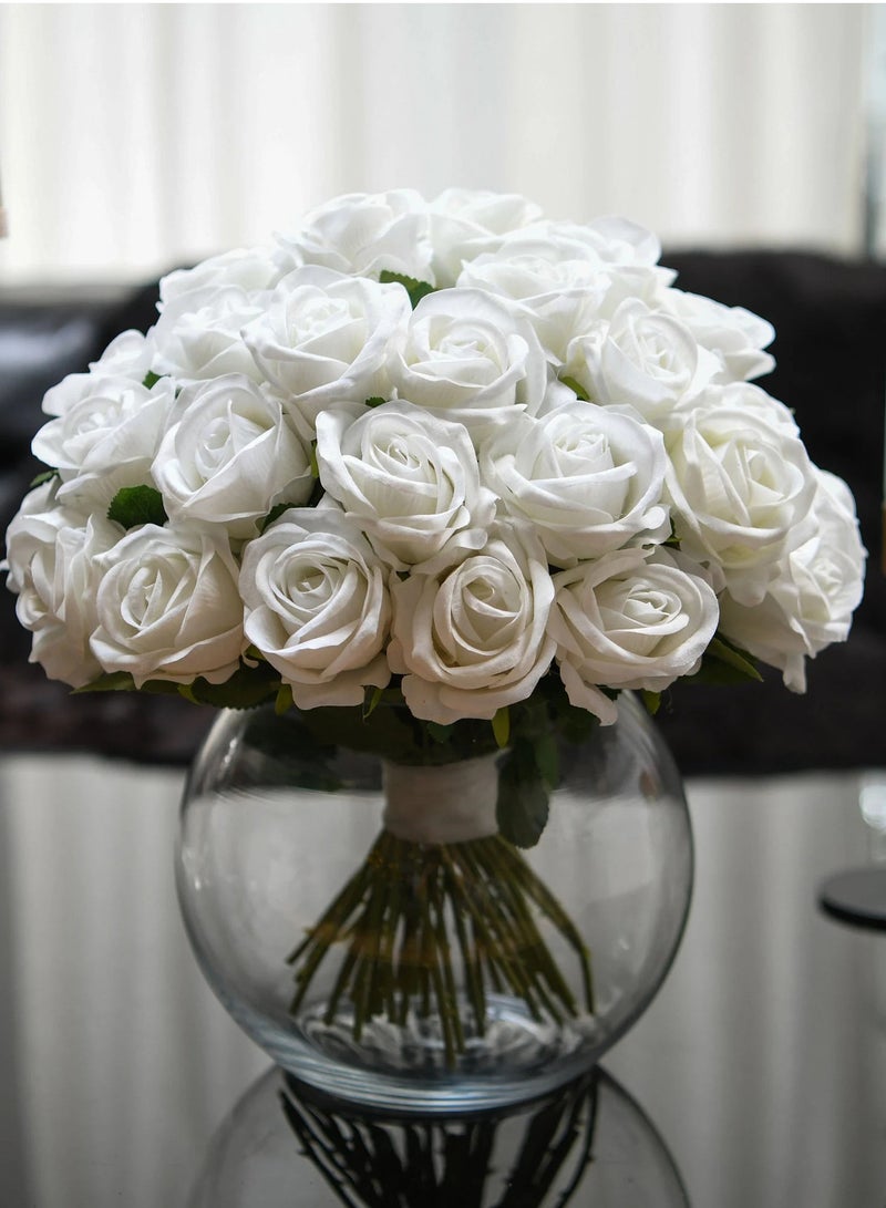 Si Bonne مزهرية زجاجية على شكل وعاء سمك، 15*10.5 – قطعة ديكور أنيقة - Image 2