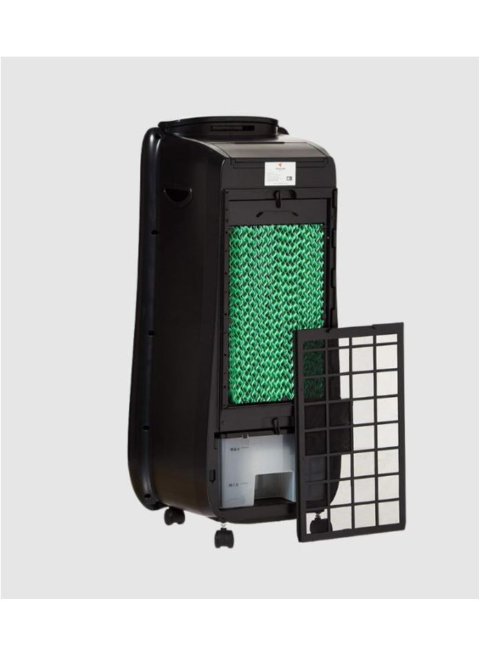 ميباشي ME-ACO114 Air Cooler 4.5L – Black – Remote Control, Honeycomb Filter, Water Curtain Cooling, Super Air Flow for Home Use  - Image 3