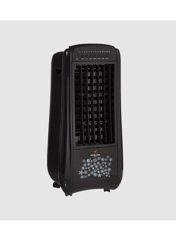 ميباشي ME-ACO114 Air Cooler 4.5L – Black – Remote Control, Honeycomb Filter, Water Curtain Cooling, Super Air Flow for Home Use  - Image 1
