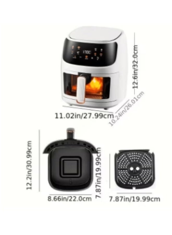 NIRLEP 8L Digital Air Fryer with 8 Preset Cooking Functions | Rapid Air Convection Technology | Adjustable Temperature 80-200°C | Family-Sized Capacity | Easy Clean Non-Stick Basket - Image 4