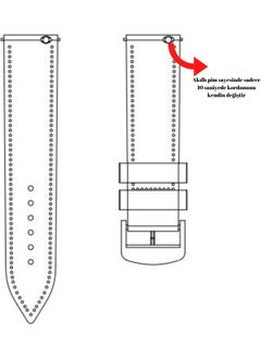Vagave Samsung Active / Watch / Gear 20 mm Leather Strap Black  - Image 4