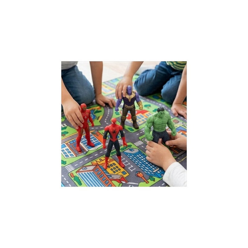 AVENGERS Superhero Action Figure Toy Set for Kids, 6 Pack Avengers Characters Including Spider-Man, Hulk, Iron Man, Captain America and Thanos - Image 3