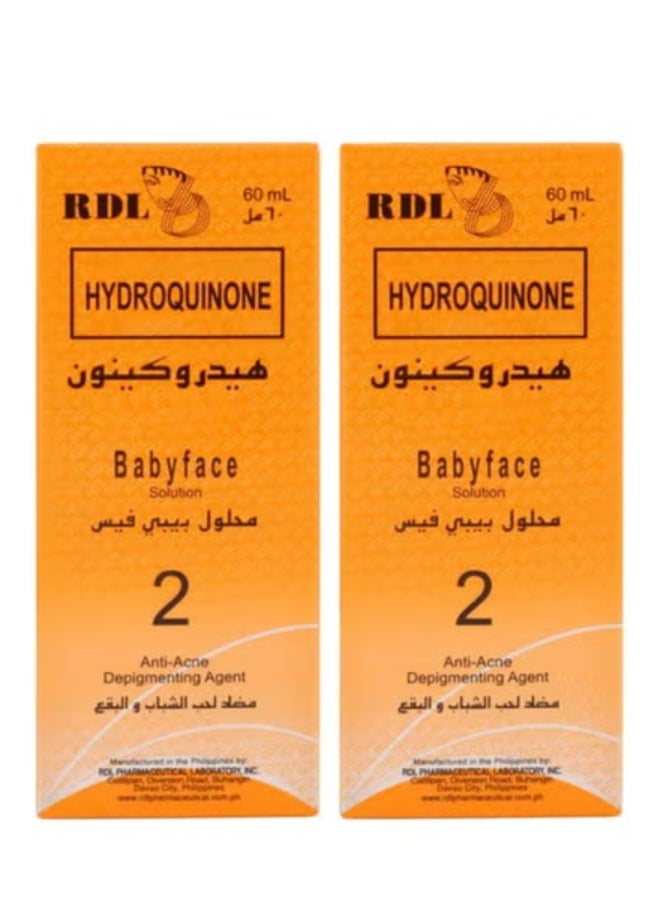 Babyface Solution No. 2 Anti-acne Depigmenting Agent 60ml 2 pcs