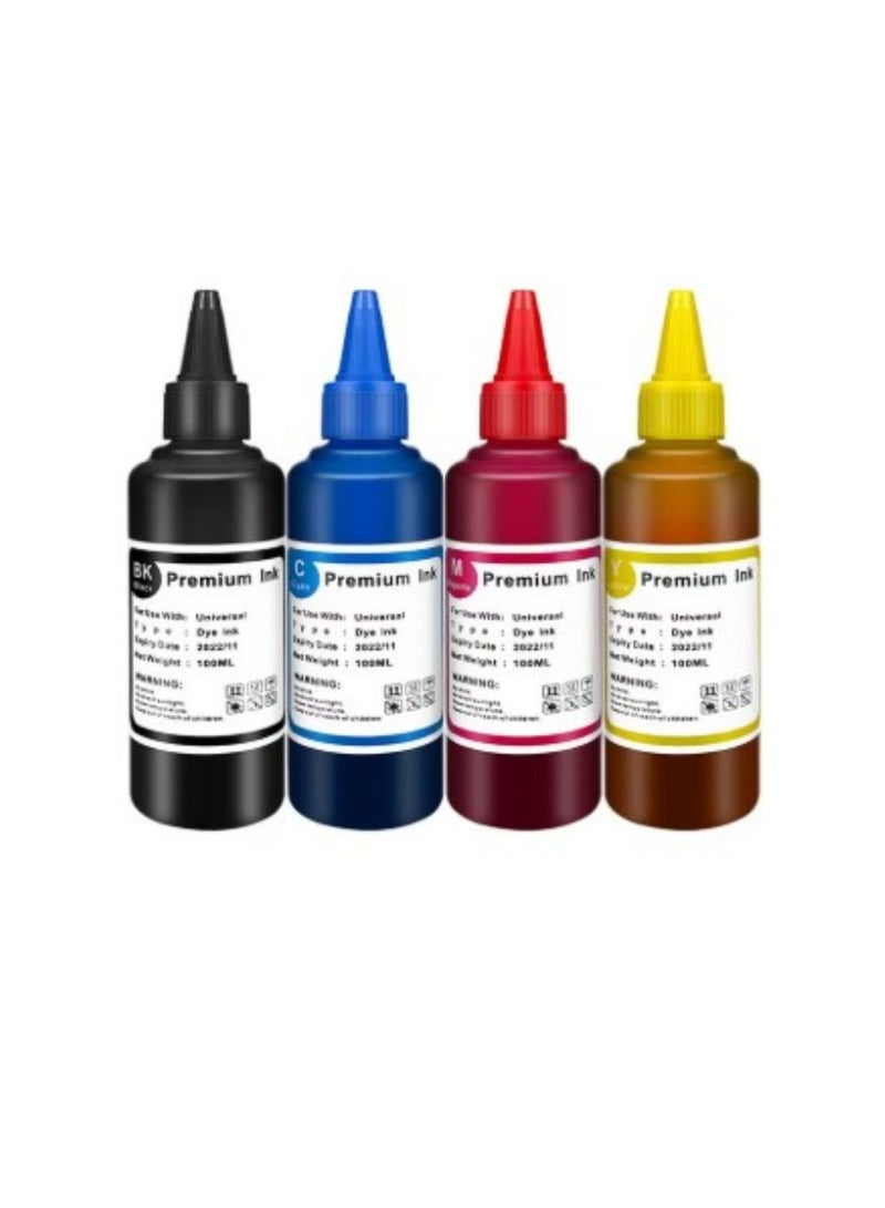 Terabyte Universal Printer Ink Cartridges 400mL Black Color Set Refill Ink Replacement for HP 61 912 953 963 for Canon PIXMA G3400 G2400 Refillable Ink Cartridges - Image 1
