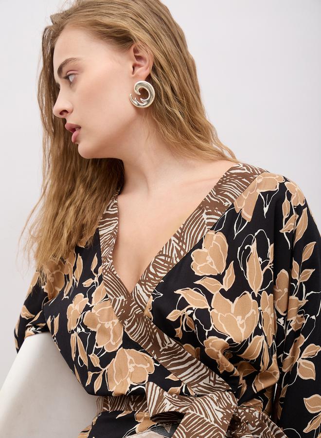 Styli Floral Print Dress - Image 4