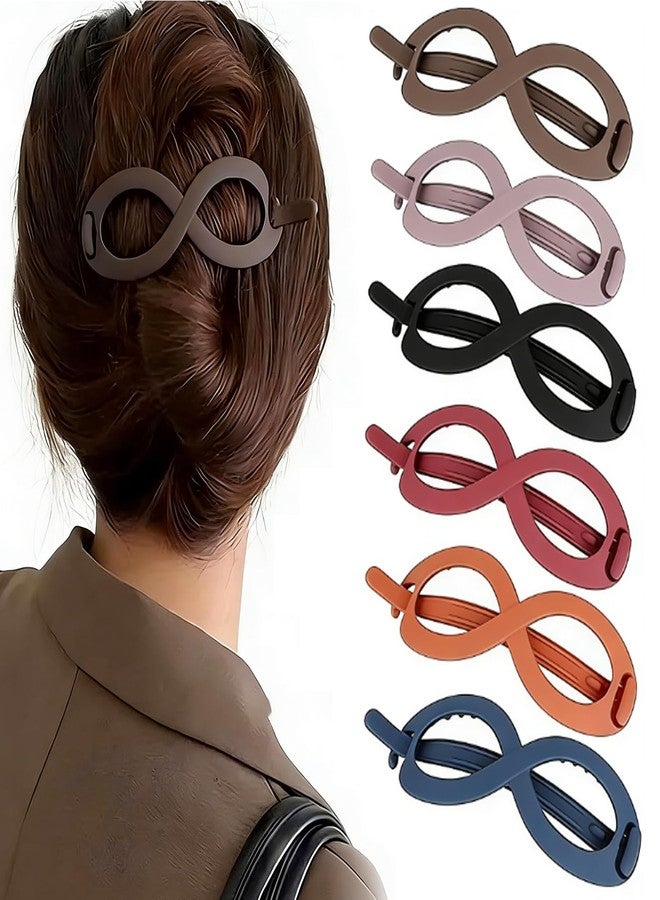 Melodio 6Pcs Hair Clips for Women Hair Claw Clips French for Girls Vintage Matte Hair Barrette Clip for Thick Thin Long Short Hair Stylish Hair Accessories for Women Girls - Image 1