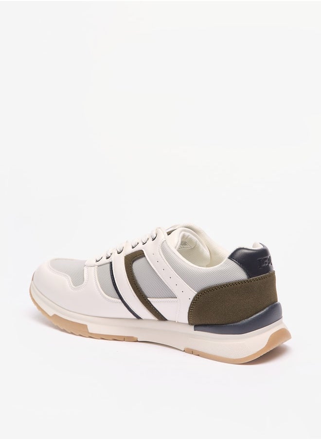 LBL by Shoexpress Men's Panelled Sneakers with Lace-Up Closure  - Image 2