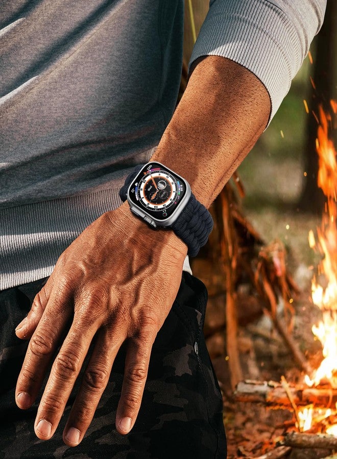 Binlun حزام BINLUN متوافق مع ساعة آبل 49mm 46mm 45mm 44mm 42mm، حزام بديل من النايلون المضفر متوافق مع iWatch Ultra3 Ultra2 Ultra SE3 سلسلة 11/10/9/8/7/SE2/SE/6/5/4/3/2/1 للرجال - Image 5
