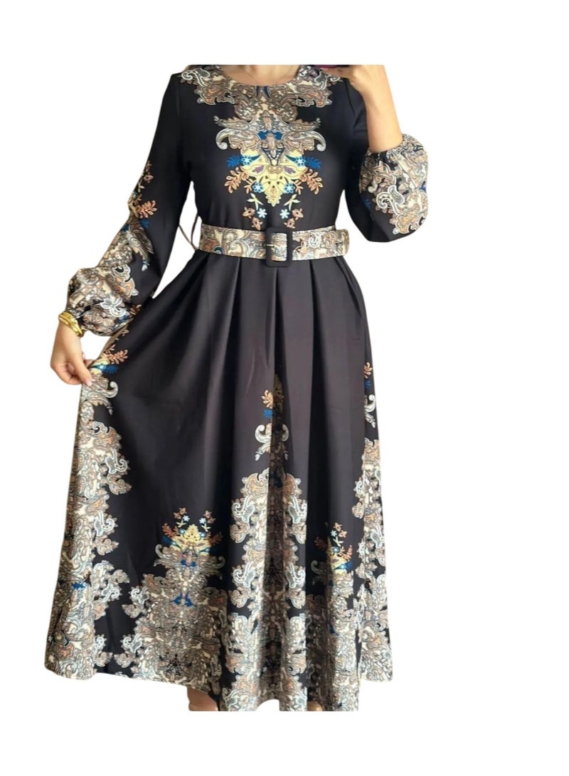 Well Elegant and eye-catching women's dress, proudly made in Turkey. Designed with authentic traditional patterns - Image 2