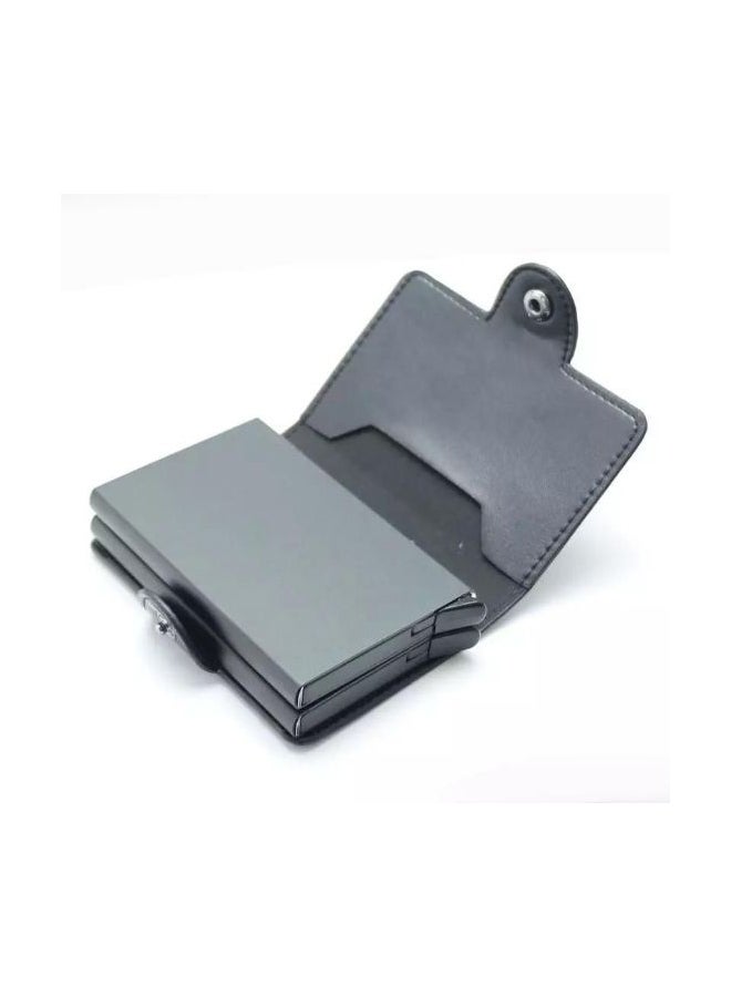 Leather Card Case Black - Image 2